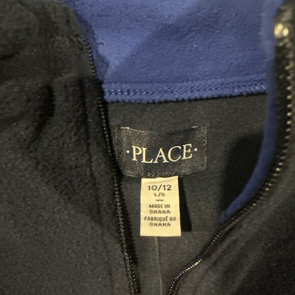 The Childrens Place boys NWT L 10/12 two tone fleece pullover sweater - Picture 5 of 10